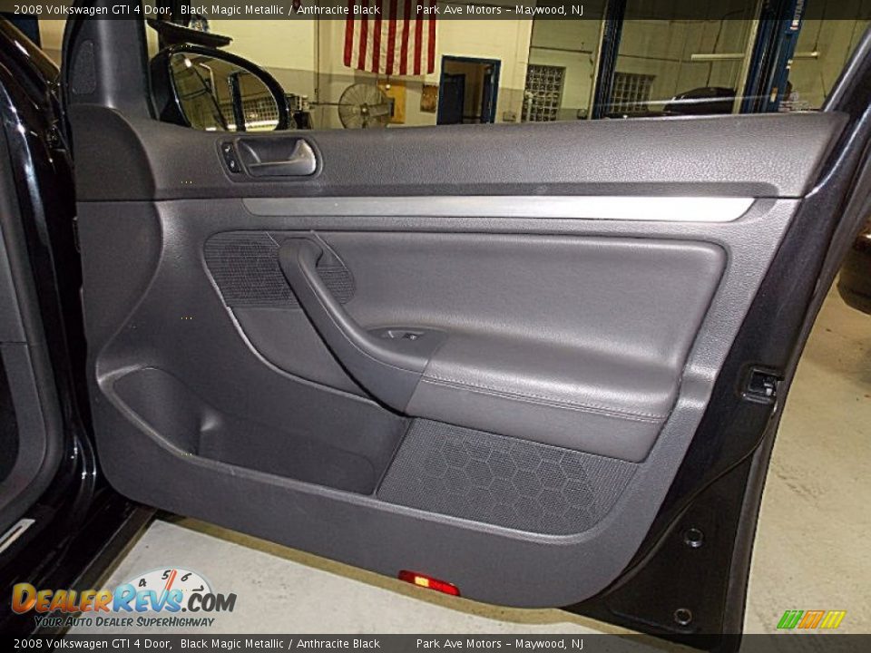 2008 Volkswagen GTI 4 Door Black Magic Metallic / Anthracite Black Photo #19