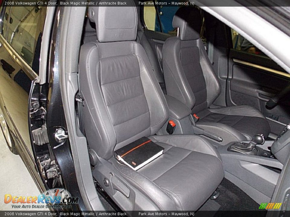 2008 Volkswagen GTI 4 Door Black Magic Metallic / Anthracite Black Photo #20