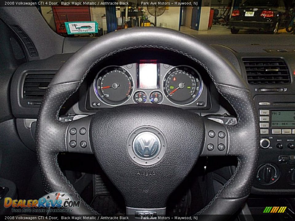 2008 Volkswagen GTI 4 Door Black Magic Metallic / Anthracite Black Photo #26