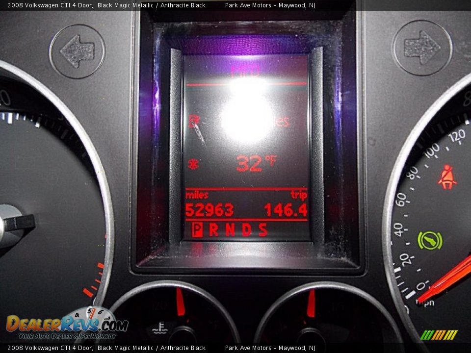 2008 Volkswagen GTI 4 Door Black Magic Metallic / Anthracite Black Photo #27