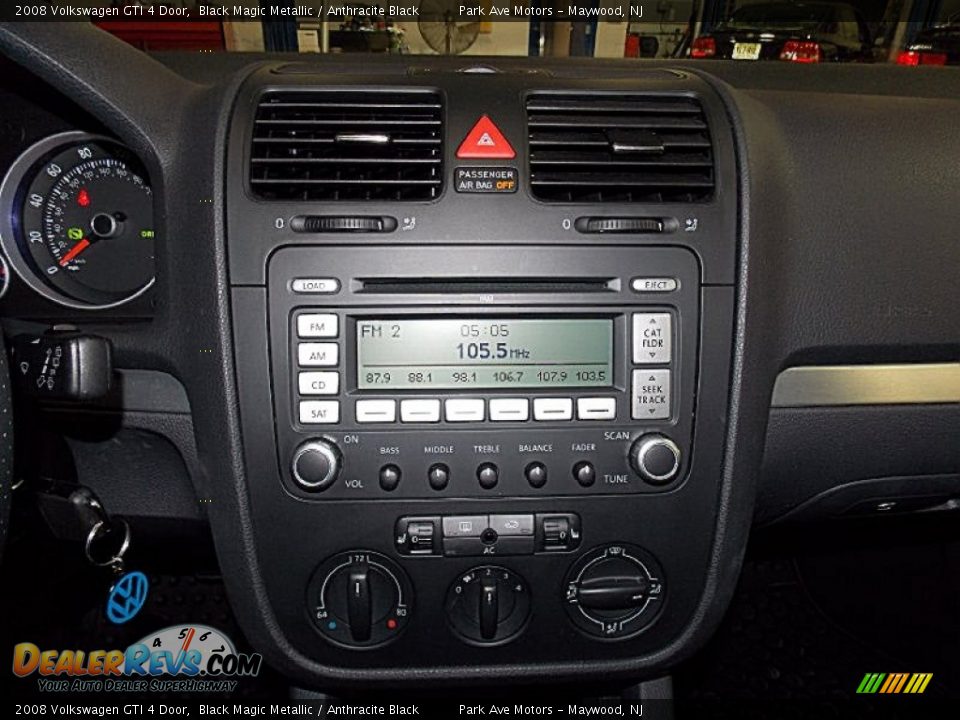 2008 Volkswagen GTI 4 Door Black Magic Metallic / Anthracite Black Photo #28