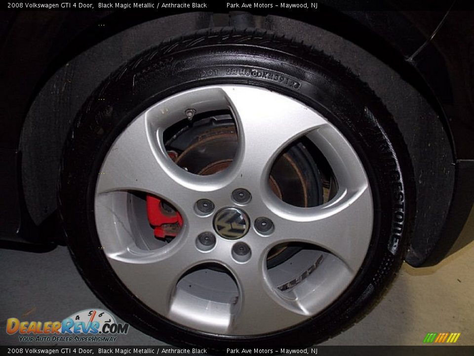 2008 Volkswagen GTI 4 Door Black Magic Metallic / Anthracite Black Photo #31
