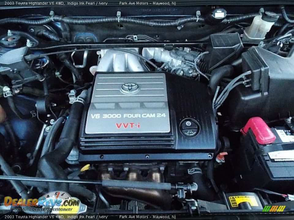 2003 Toyota Highlander V6 4WD 3.0 Liter DOHC 24-Valve VVT V6 Engine Photo #27