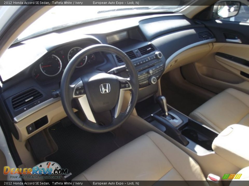 2012 Honda Accord SE Sedan Taffeta White / Ivory Photo #8