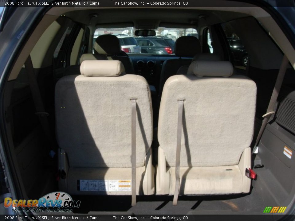2008 Ford Taurus X SEL Silver Birch Metallic / Camel Photo #11
