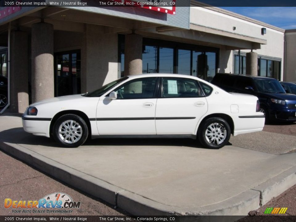 2005 Chevrolet Impala White / Neutral Beige Photo #2