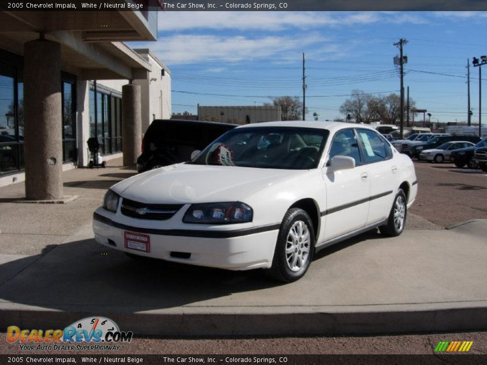 2005 Chevrolet Impala White / Neutral Beige Photo #17