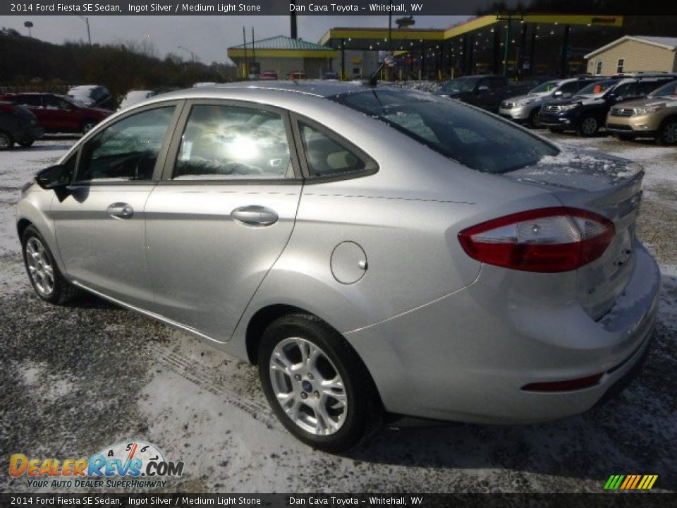 2014 Ford Fiesta SE Sedan Ingot Silver / Medium Light Stone Photo #5