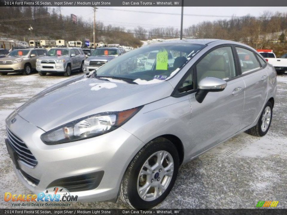 2014 Ford Fiesta SE Sedan Ingot Silver / Medium Light Stone Photo #7