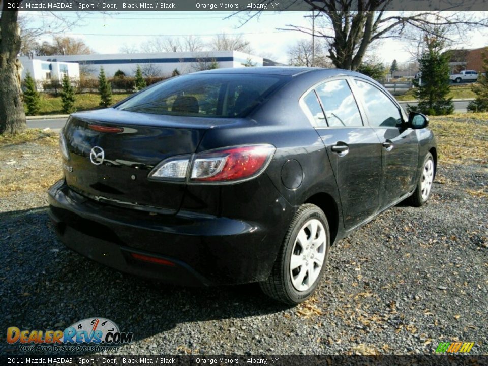 2011 Mazda MAZDA3 i Sport 4 Door Black Mica / Black Photo #4