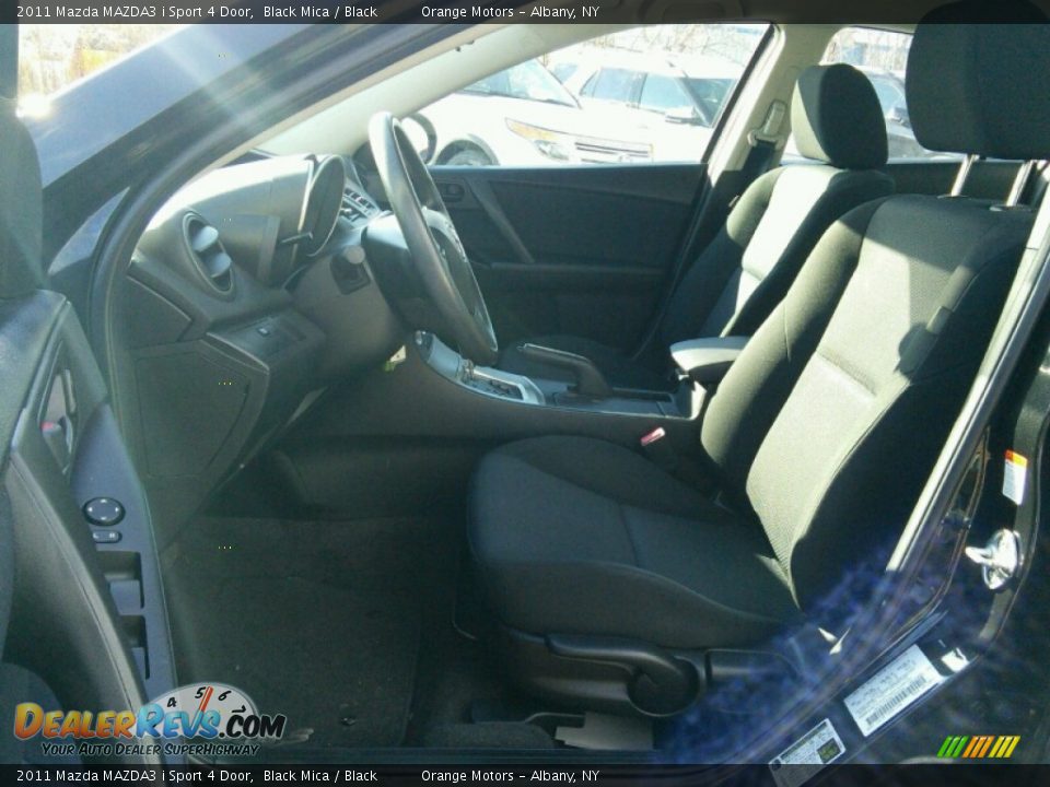 2011 Mazda MAZDA3 i Sport 4 Door Black Mica / Black Photo #7