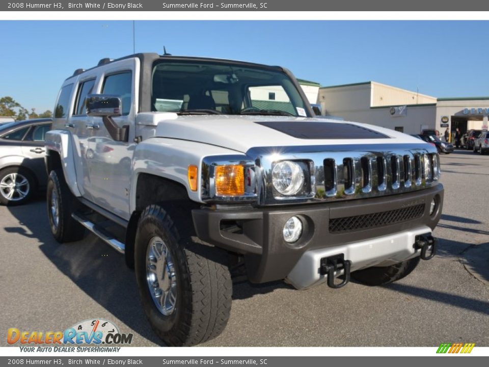 2008 Hummer H3 Birch White / Ebony Black Photo #1