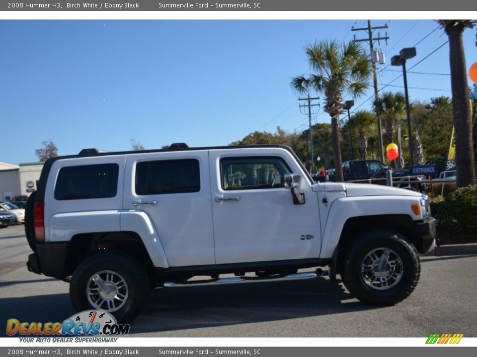2008 Hummer H3 Birch White / Ebony Black Photo #2