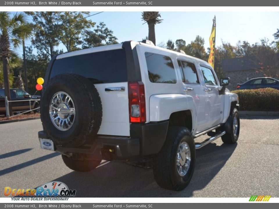 2008 Hummer H3 Birch White / Ebony Black Photo #3