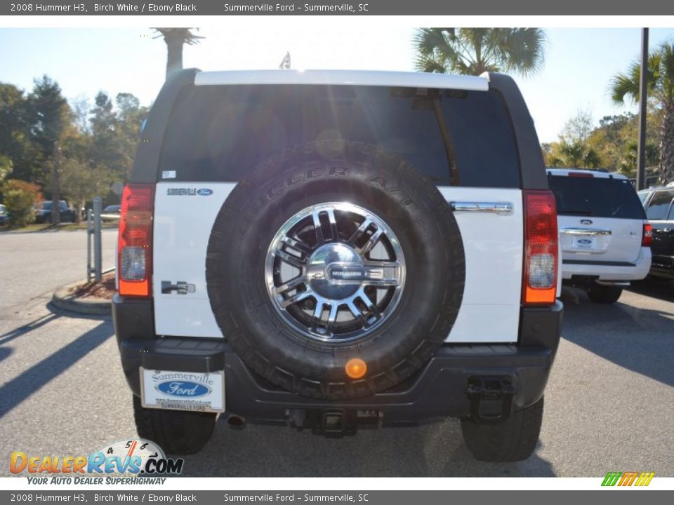 2008 Hummer H3 Birch White / Ebony Black Photo #4
