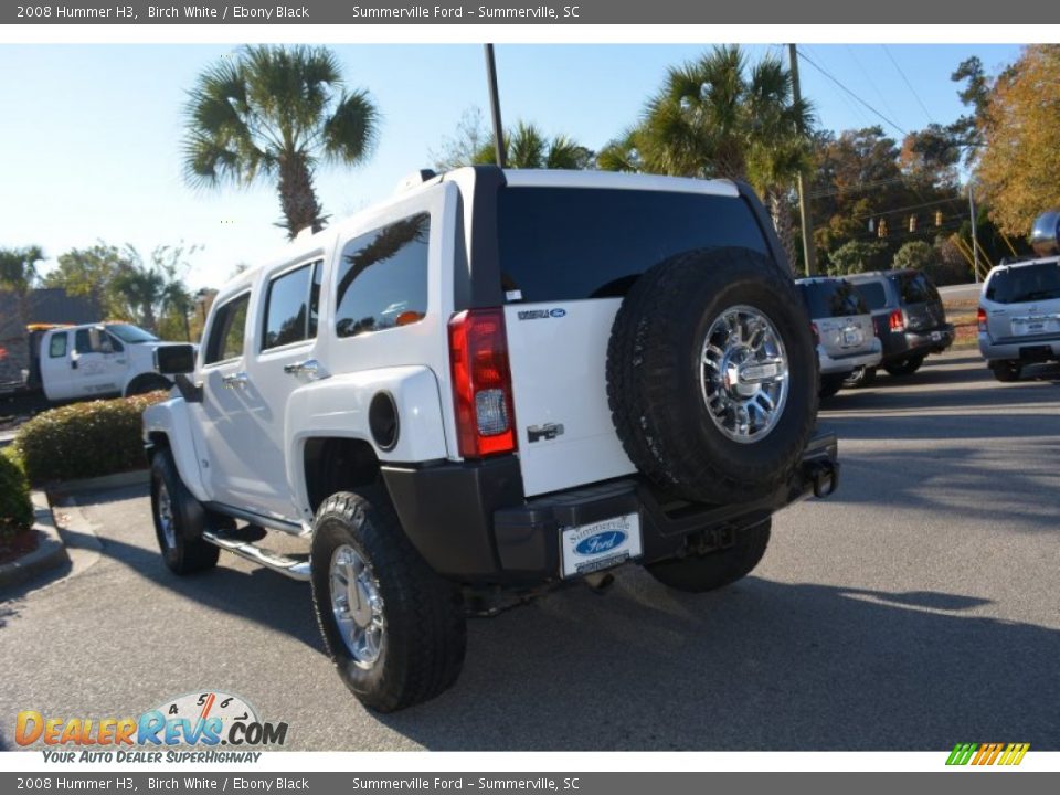 2008 Hummer H3 Birch White / Ebony Black Photo #5