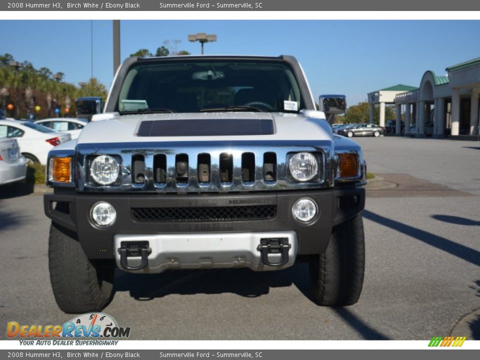 2008 Hummer H3 Birch White / Ebony Black Photo #8