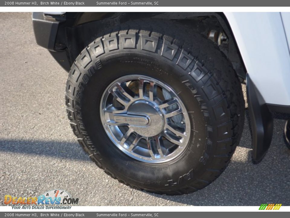2008 Hummer H3 Birch White / Ebony Black Photo #9