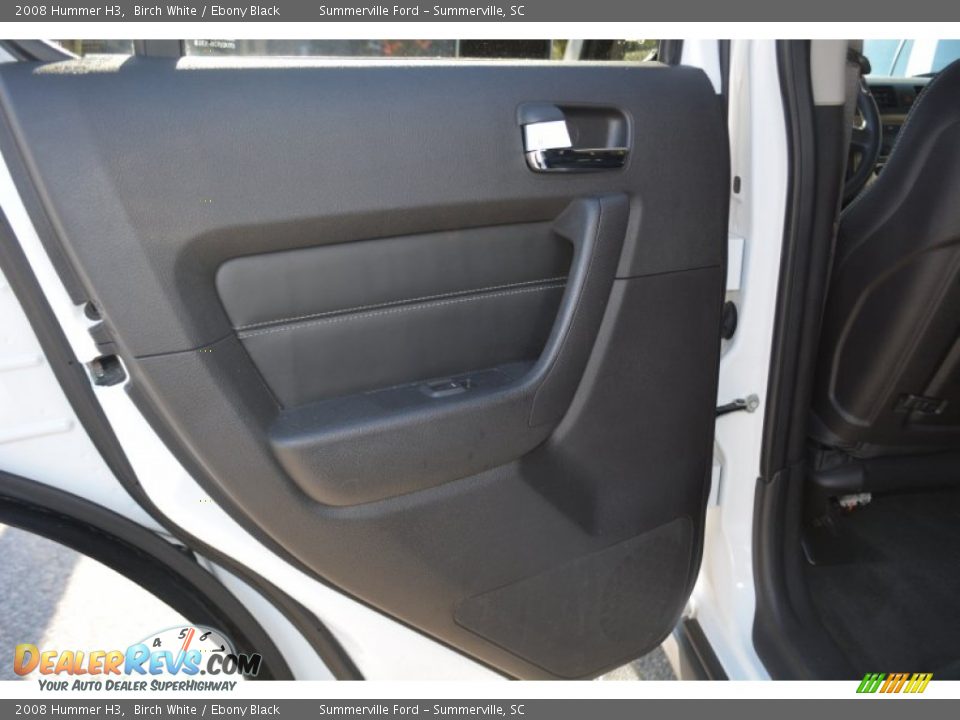 2008 Hummer H3 Birch White / Ebony Black Photo #11