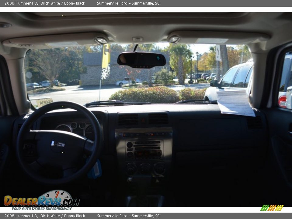 2008 Hummer H3 Birch White / Ebony Black Photo #12