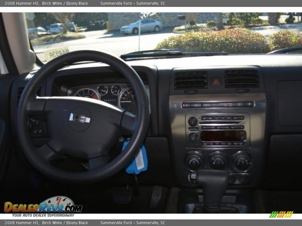 2008 Hummer H3 Birch White / Ebony Black Photo #13