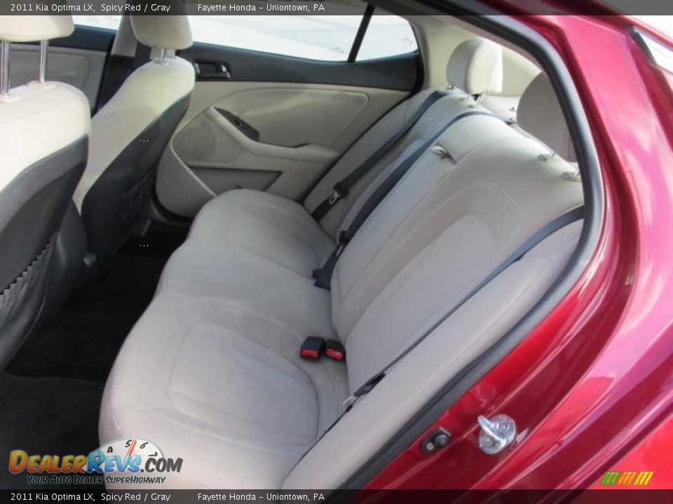 2011 Kia Optima LX Spicy Red / Gray Photo #8