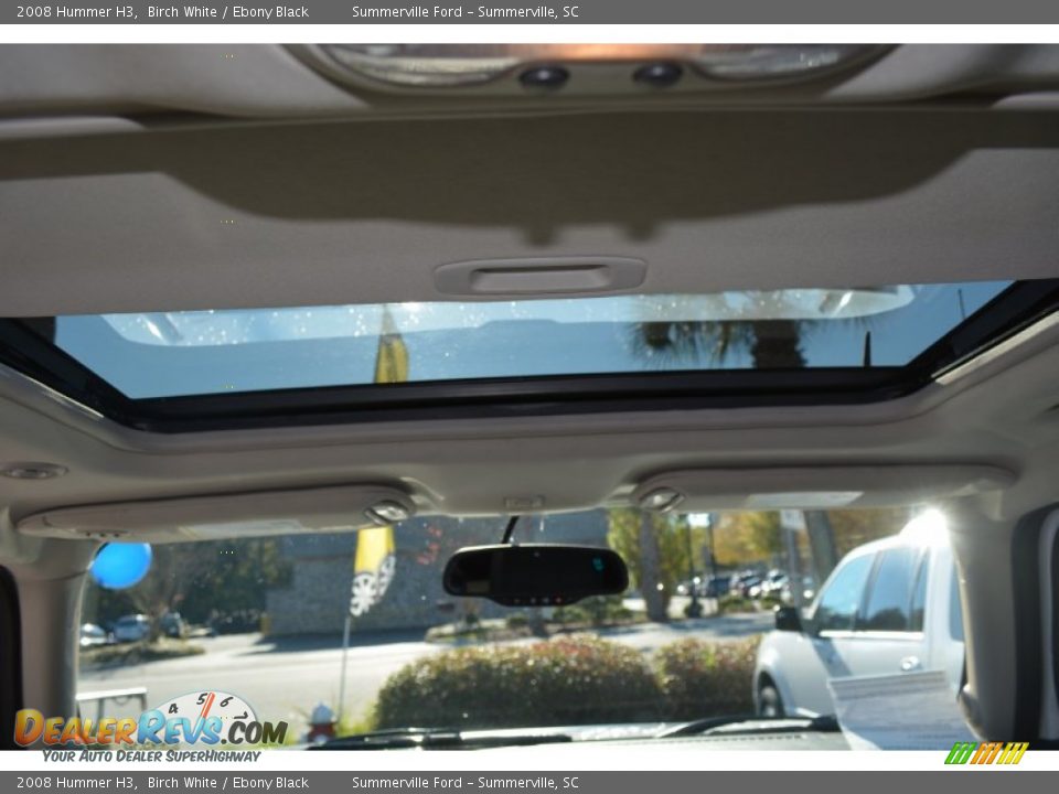 2008 Hummer H3 Birch White / Ebony Black Photo #15