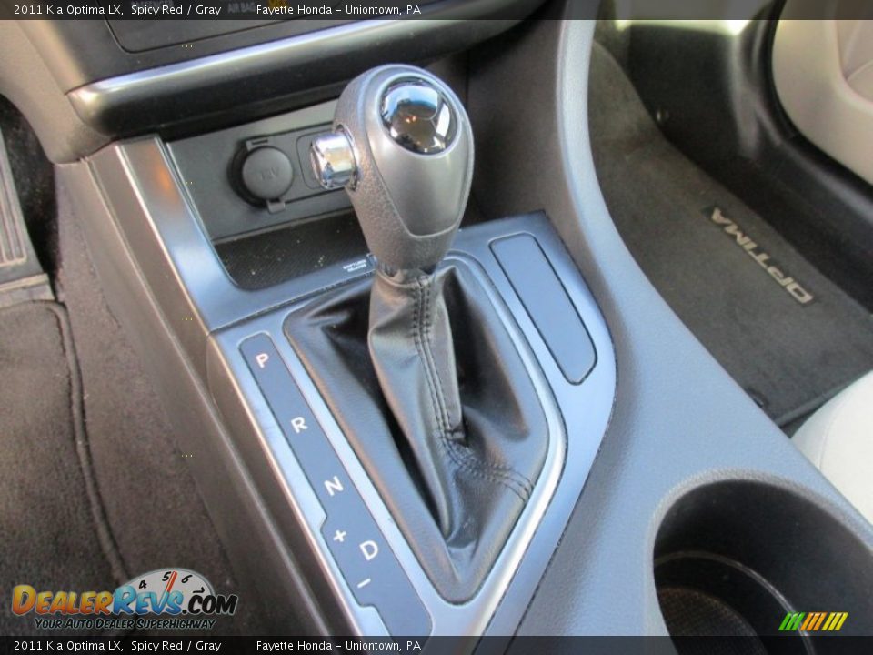 2011 Kia Optima LX Spicy Red / Gray Photo #11