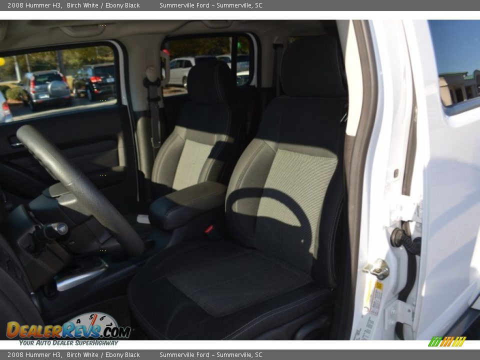 2008 Hummer H3 Birch White / Ebony Black Photo #17