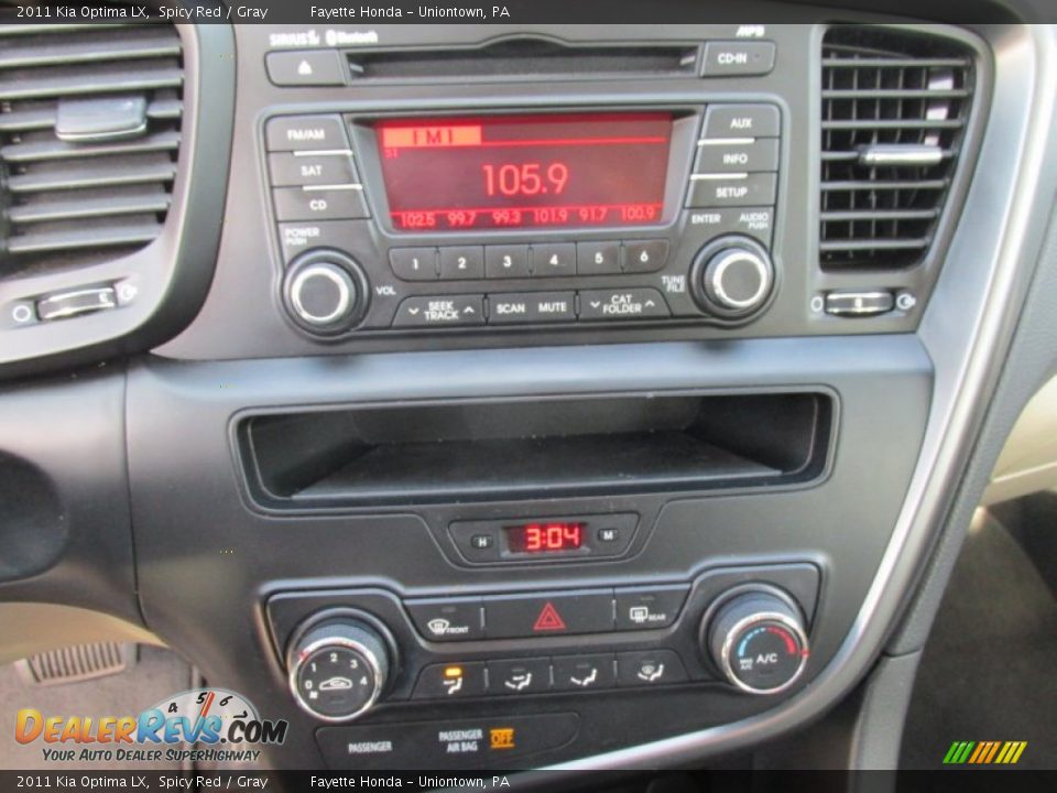 2011 Kia Optima LX Spicy Red / Gray Photo #12
