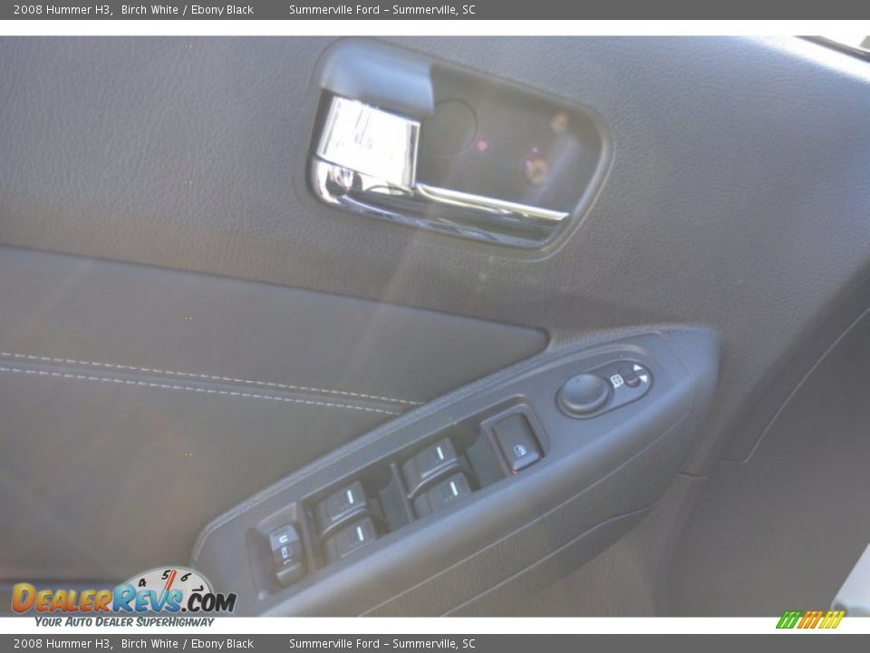 2008 Hummer H3 Birch White / Ebony Black Photo #18
