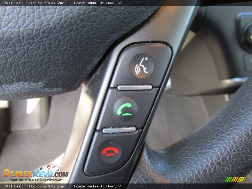 2011 Kia Optima LX Spicy Red / Gray Photo #13