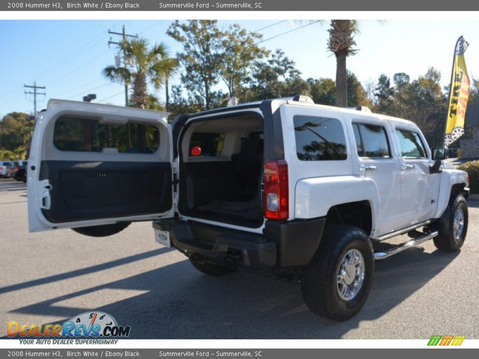 2008 Hummer H3 Birch White / Ebony Black Photo #20