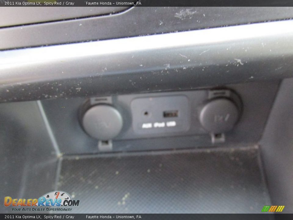 2011 Kia Optima LX Spicy Red / Gray Photo #15