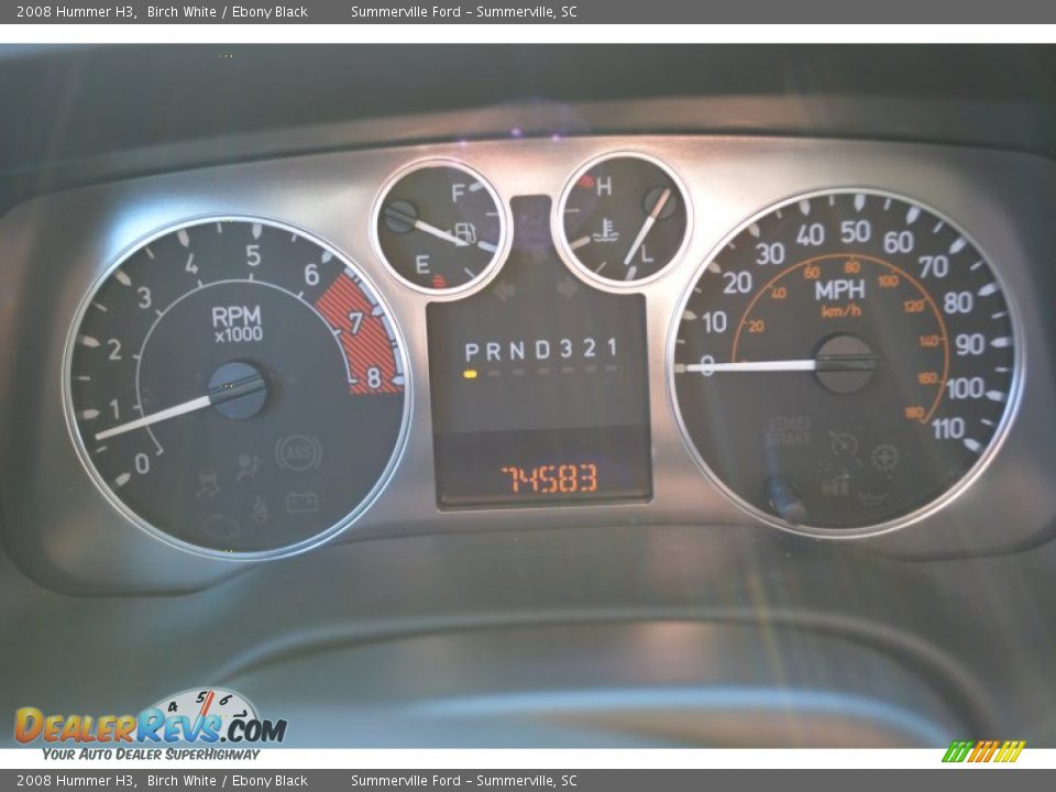 2008 Hummer H3 Birch White / Ebony Black Photo #22