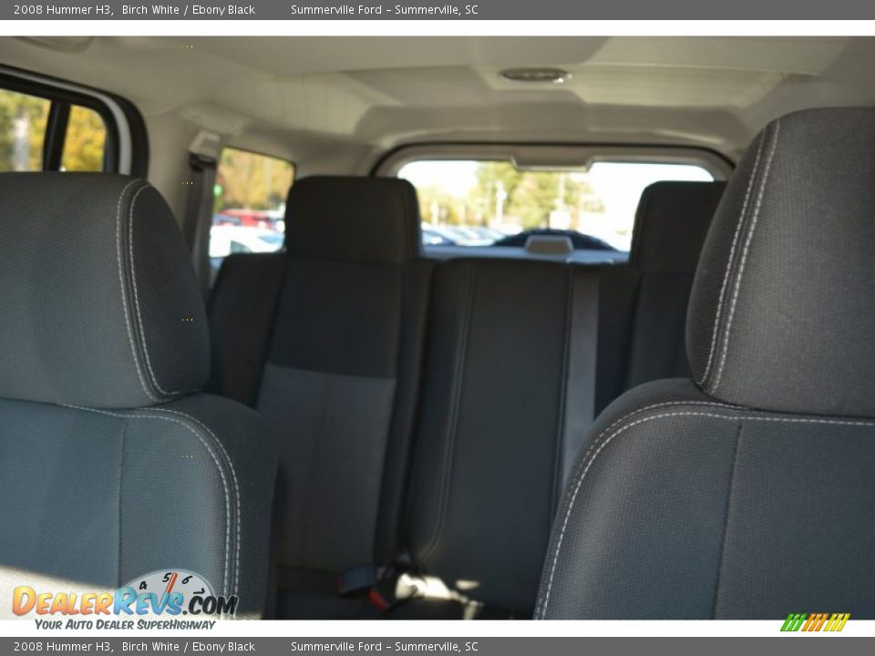 2008 Hummer H3 Birch White / Ebony Black Photo #23