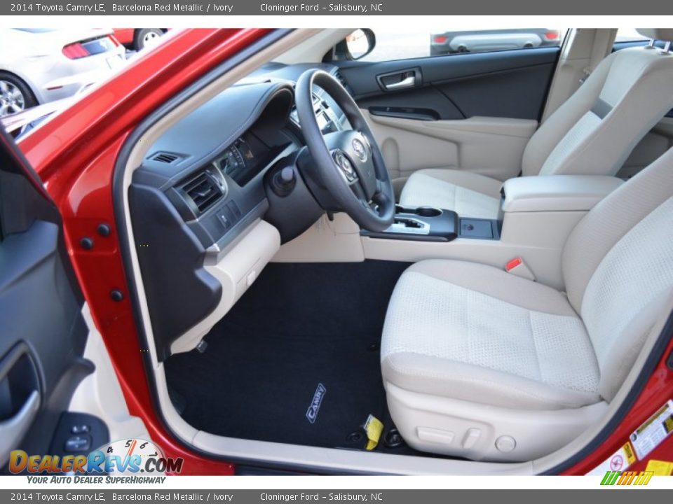 2014 Toyota Camry LE Barcelona Red Metallic / Ivory Photo #9