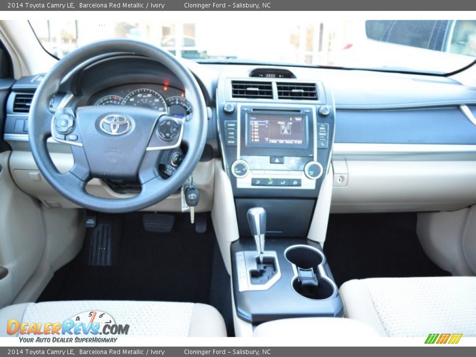 2014 Toyota Camry LE Barcelona Red Metallic / Ivory Photo #11