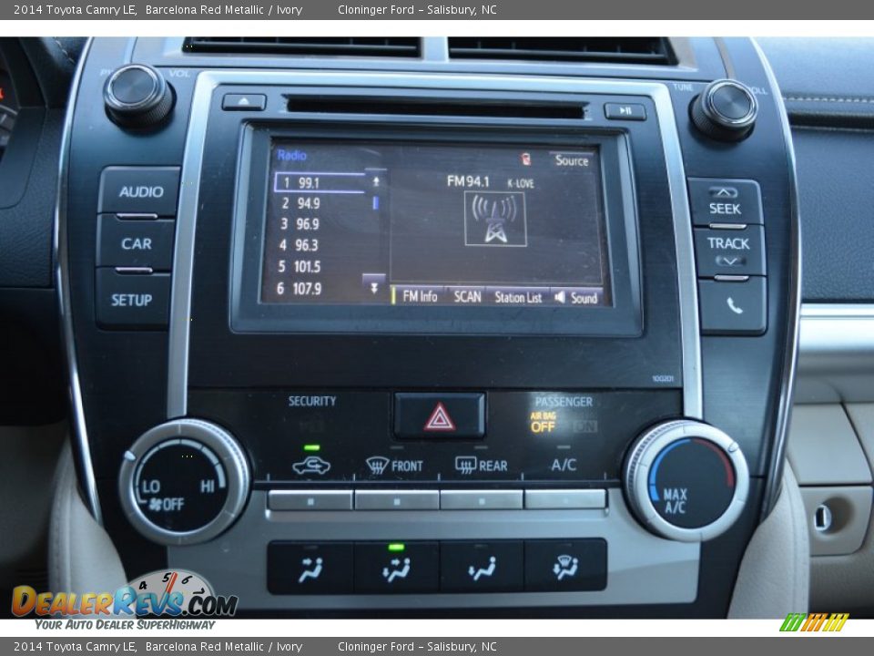 2014 Toyota Camry LE Barcelona Red Metallic / Ivory Photo #18