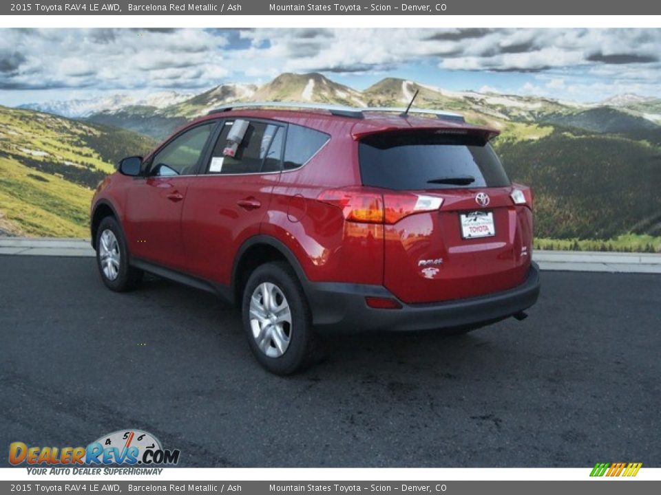 2015 Toyota RAV4 LE AWD Barcelona Red Metallic / Ash Photo #3