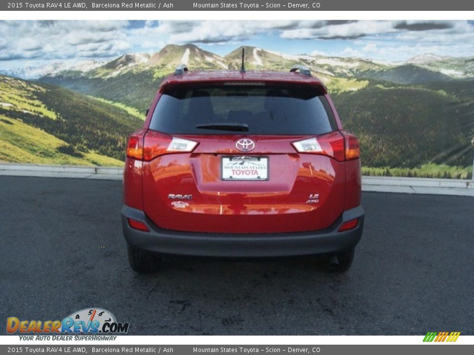 2015 Toyota RAV4 LE AWD Barcelona Red Metallic / Ash Photo #4