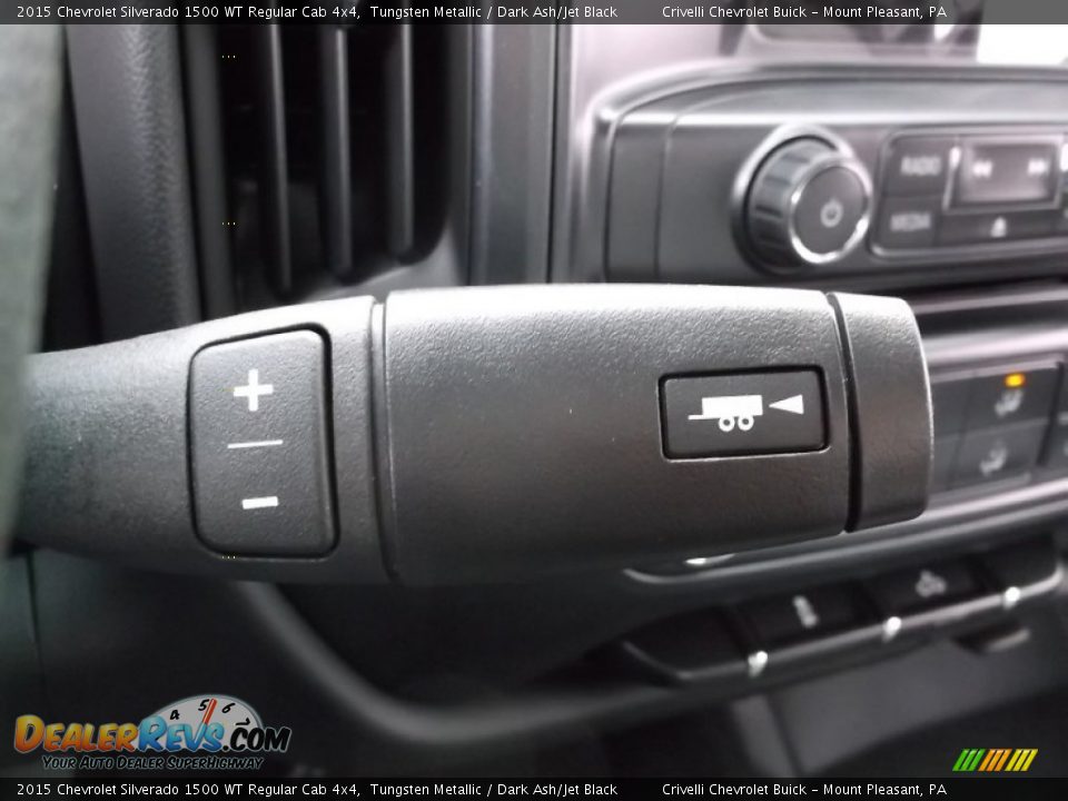 2015 Chevrolet Silverado 1500 WT Regular Cab 4x4 Tungsten Metallic / Dark Ash/Jet Black Photo #17