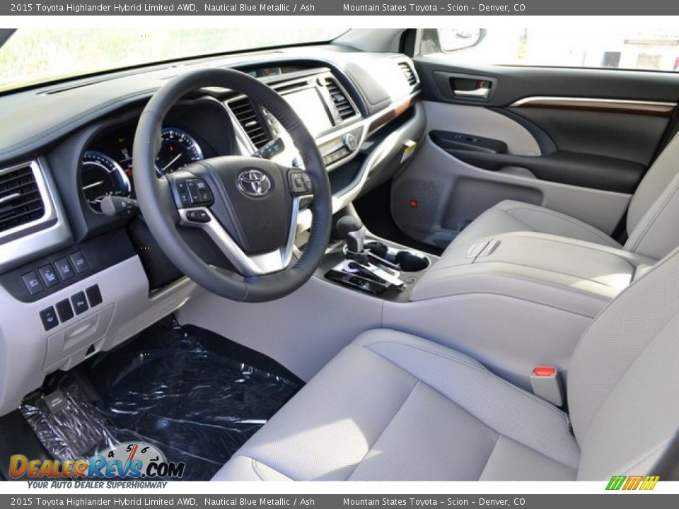 Ash Interior - 2015 Toyota Highlander Hybrid Limited AWD Photo #5