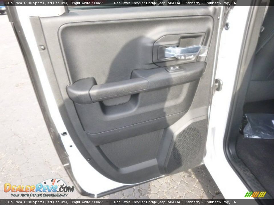 2015 Ram 1500 Sport Quad Cab 4x4 Bright White / Black Photo #13