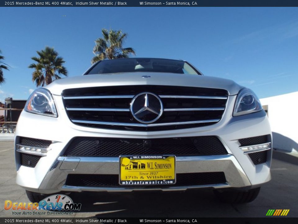 2015 Mercedes-Benz ML 400 4Matic Iridium Silver Metallic / Black Photo #2