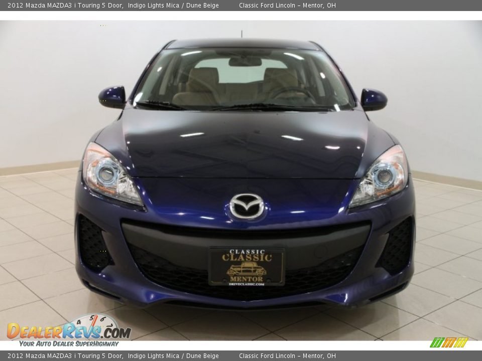 2012 Mazda MAZDA3 i Touring 5 Door Indigo Lights Mica / Dune Beige Photo #2