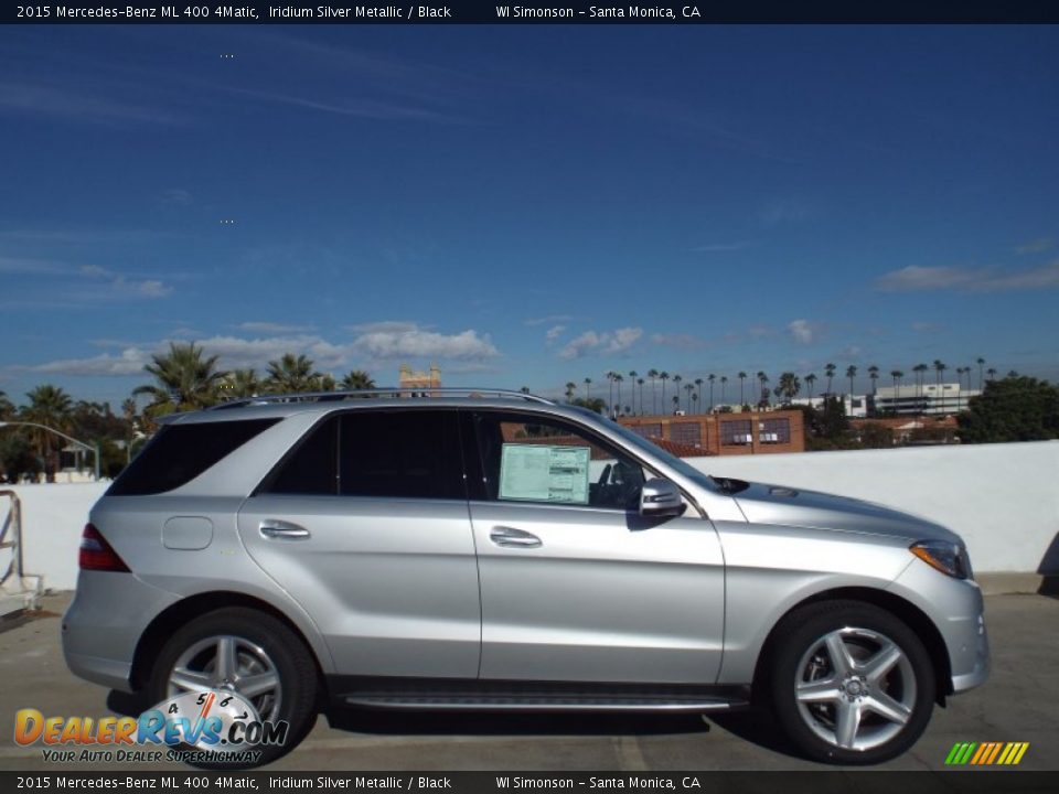 2015 Mercedes-Benz ML 400 4Matic Iridium Silver Metallic / Black Photo #3