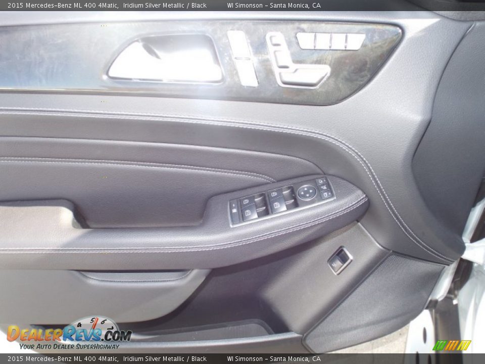 2015 Mercedes-Benz ML 400 4Matic Iridium Silver Metallic / Black Photo #6