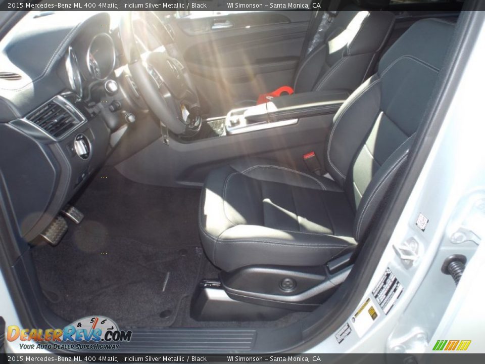 2015 Mercedes-Benz ML 400 4Matic Iridium Silver Metallic / Black Photo #7