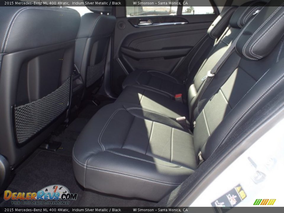 2015 Mercedes-Benz ML 400 4Matic Iridium Silver Metallic / Black Photo #8